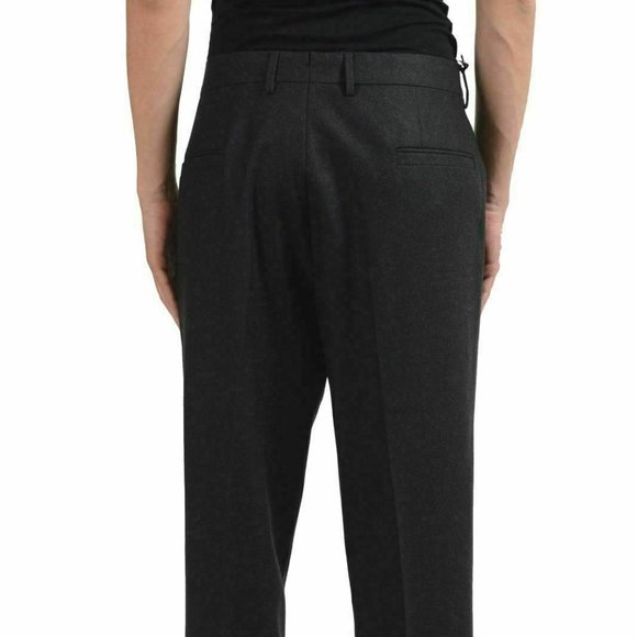 Versace Men's 100% Wool Gray Dress Pants